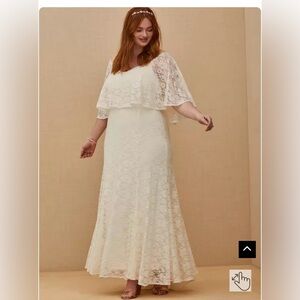 Torrid Cream Lace Wedding Dress